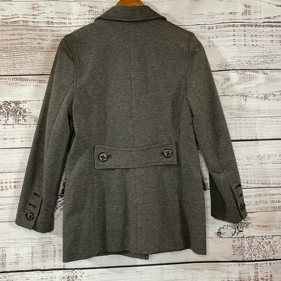 BYLYSE Stretch Jacket Coat Outerwear Petite Small Heather Gray - Picture 2 of 9